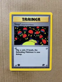 1st Edition Sleep! 79/82 Team Rocket - Common Pokemon Card - NM/Mint - Image 1