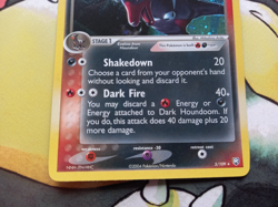 Dark Houndoom 5/109 Holo Rare EX Team Rocket Returns Pokemon Card - Swirl - Image 4