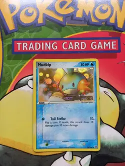 Mudkip 56/106 Stamped Reverse Holo Emerald Pokemon Card - Image 1