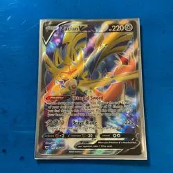 The Pokemon Company Zacian V 195/202 SwSh01 Ultra Rare Full Art Holo ENG - Image 1