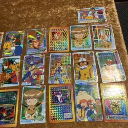 Vintage Japanese Pokemon Prism Holo Card Lot – 18 Cards – Pikachu, - Image 2