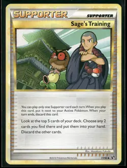 Pokemon * Sage's Training #77/90 Uncommon * Undaunted * Lightly played - Image 1