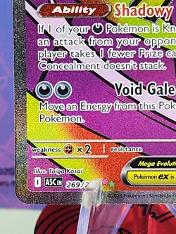 Pokemon TCG Mega Gengar Ex 269/217 Mega Attack Rare Ascended Heroes VERY CLEAN - Image 5