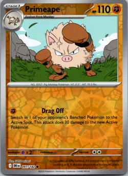 Primeape 091/182 Destined Rivals Reverse Holo Pokemon TCG NM - Image 1