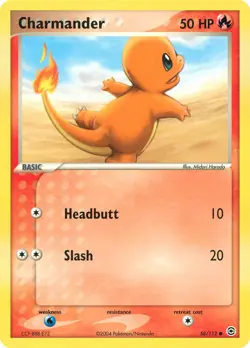 Charmander 58/112 Common | FireRed & LeafGreen | Pokemon Card - Image 1