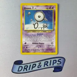Pokemon - 39/64 - Unown [B] - Unlimited - Neo Revelation WoTC Near Mint - Image 1