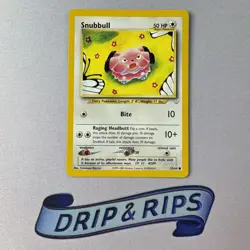 Pokemon - 55/64 - Snubbull - Unlimited - Neo Revelation WoTC Near Mint - Image 1