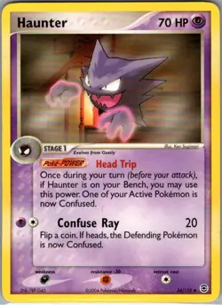Haunter 34/112 Non Holo FireRed & LeafGreen - Pokemon Card - LP - Image 1