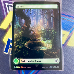MTG Magic The Gathering: Forest (306) Full Art Foil - Final Fantasy English NM - Image 1