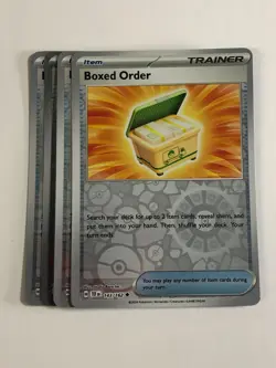 Pokemon TCG Temporal Forces 4x Playset Reverse Holo Boxed Order 143/162 - Image 1