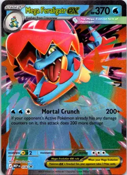 Mega Feraligatr ex 036 Holo Promo Jumbo Cards Pokemon Near Mint - Image 1
