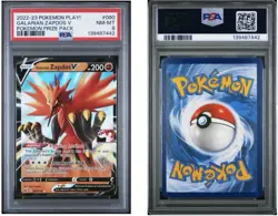 2023 Pokemon Play Galarian Zapdos V #080 Prize Pack Series 2 - PSA 8 Low 🍿 - Image 1