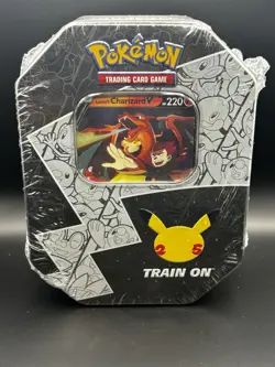 2021 Pokemon 25th Celebrations Tin Lance's Charizard V - Factory Sealed - Image 1