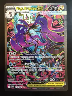 Pokemon TCG Mega Dragalge ex 118/086 SIR Chaos Rising English - Image 1