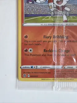 Pokemon Scorbunny On the Ball 004/005 Futsal Promo Card NM SEALED - Image 5