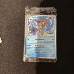 Pokemon Keldeo Chaos Rising Stamped PROMO 019/086 Basic Aqua Card English SEALED - Image 1
