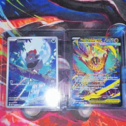 Pokemon TCG 2-Card Lot Zorua 142/086 & Mega Hawlucha ex 283/217 - Image 1