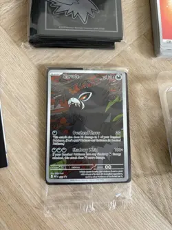 Pokemon Pitch Black Box ETB Empty + Promo Zarude 088 Sleeves Dice Guide - Image 3
