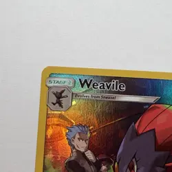 Weavile 238/236 Secret Rare Cosmic Eclipse Pokemon TCG Trading Card VG Full Art - Image 3