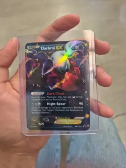 Pokemon Darkrai EX Ultra Rare Holo Card 63/108 Moderate Condition - Image 1