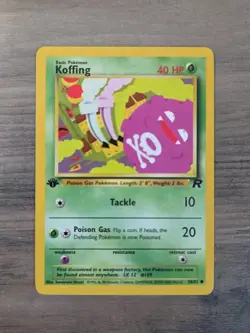 Pokemon TCG Koffing 58/82 1st Edition WOTC Team Rocket NM - Image 1