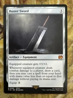 1x Buster Sword NM - MTG FIN - Regular Mythic Rare - Image 1