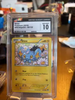 Pokemon TCG Shinx Breakpoint 44/122 Regular Common Pop1 Cgc10 - Image 1