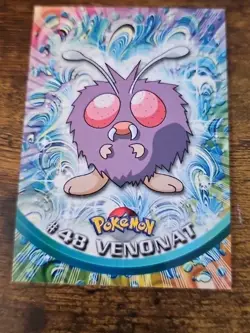 1999 Topps Pokemon Card - TV Animation Edition - #48 Venonat - Black Logo - Image 1