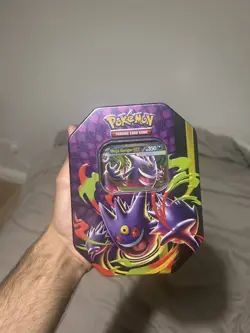 Pokemon TCG Gengar Ex Mega Moonlit Tin Factory Sealed Brand New - Image 1