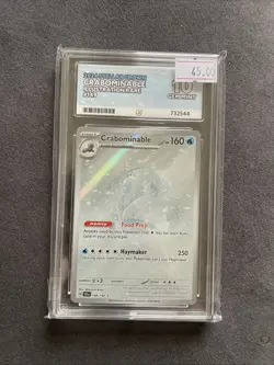 ACE GEM MINT 10 Crabominable 149/142 Stellar Crown Illustration Rare Pokemon TCG - Image 1