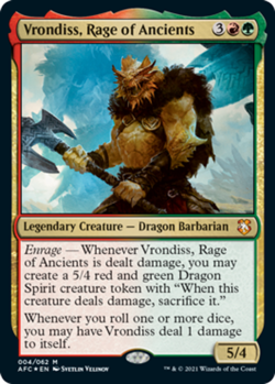 1 x Vrondiss, Rage of Ancients - Foil - Commander: Adventures in the Forgotten R - Image 1