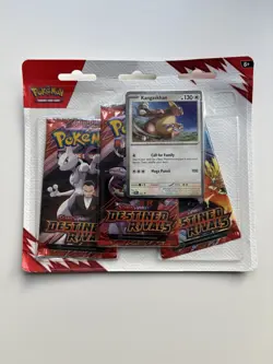 Pokemon TCG Destined Rivals 3 Pack Triple Blister Kangaskhan New Sealed - Image 1