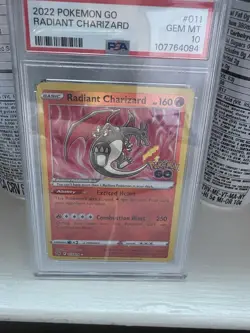 2022 Pokemon GO Radiant Charizard 011/078 Holo English PSA 10 - Image 1