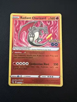 Radiant Charizard 011/078 Pokemon GO PGO Holo NM - Image 1