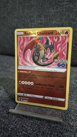 Pokemon TCG - Radiant Charizard Holo Radiant Rare Pokemon GO 011/078 - Image 1
