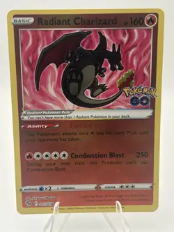Pokemon TCG Radiant Charizard Pokemon GO 011/078 Holo Radiant 🔥🔥 - Image 1