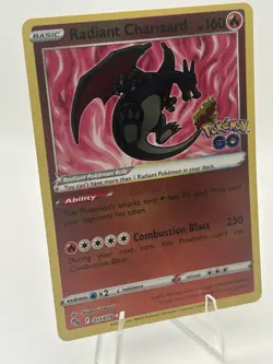 Pokemon TCG Radiant Charizard Pokemon GO 011/078 Holo Radiant 🔥🔥 - Image 2