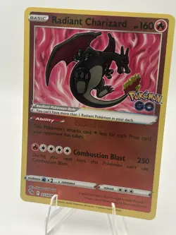 Pokemon TCG Radiant Charizard Pokemon GO 011/078 Holo Radiant 🔥🔥 - Image 3