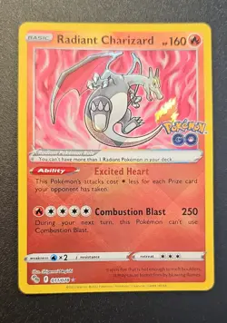 Radiant Charizard 011/078 Pokemon GO Holo - Image 1