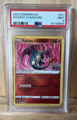 Radiant Charizard 011/078 Pokemon GO Holo - Image 1