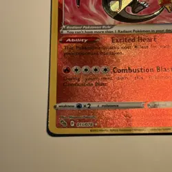 Pokemon TCG Card - Radiant Charizard - 011/078 - Pokemon GO Radiant Rare Holo - Image 3
