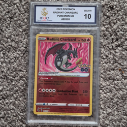 Pokemon TCG 2022 Pokemon GO Radiant Charizard 011/078 Holo MGC 10 - Image 1