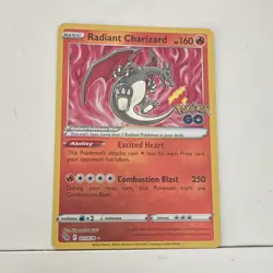 The Pokemon Company Radiant Charizard 011/078 Pokemon GO Radiant Rare Holo EN - Image 1
