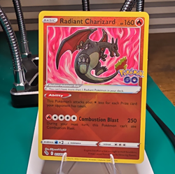 The Pokemon Company Radiant Charizard Pokemon GO Holo Radiant Rare 011/078 - Image 1