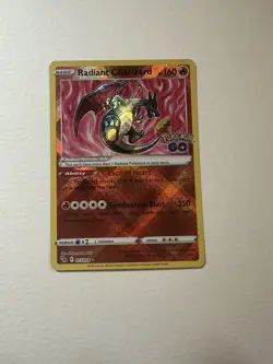 Pokemon Radiant Charizard 011/078 Pokemon GO Holo LP - Image 1