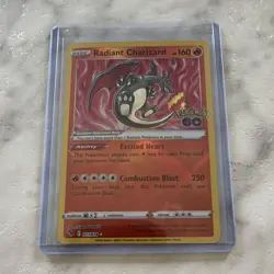 The Pokemon Company Radiant Charizard Pokemon GO Holo 011/078 2022 English - Image 1