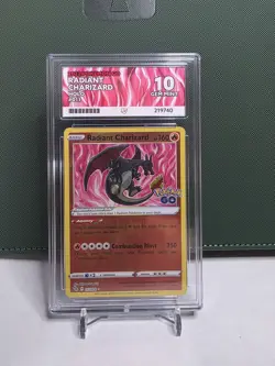 Pokemon TCG Radiant Charizard 011/078 Pokemon GO Holo Radiant Rare EN 2022 - Image 1