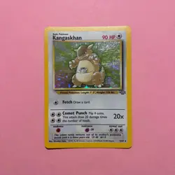Kangaskhan 5/64 V LP Holo Rare Jungle Pokemon Card Vintage WOTC English - Image 1