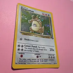 Kangaskhan 5/64 V LP Holo Rare Jungle Pokemon Card Vintage WOTC English - Image 3