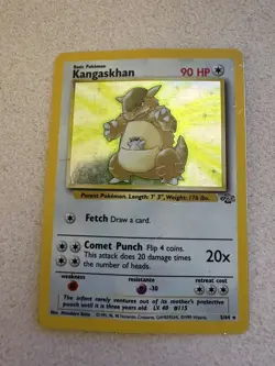 MP Kangaskhan 5/64 Holo Rare Jungle Pokemon Card - Image 1
